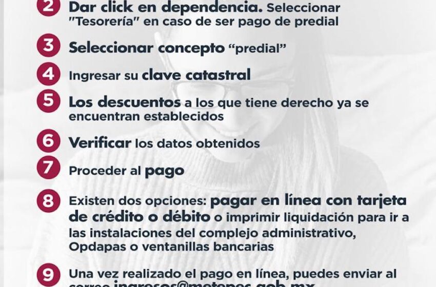  FÁCIL ACCESO AL PORTAL EN LÍNEA DE METEPEC PARA EL PAGO DIGITAL DE IMPUESTOS