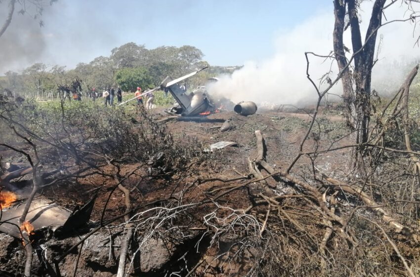  SE DESPLOMA AERONAVE DE LA FUERZA AÉREA MEXICANA
