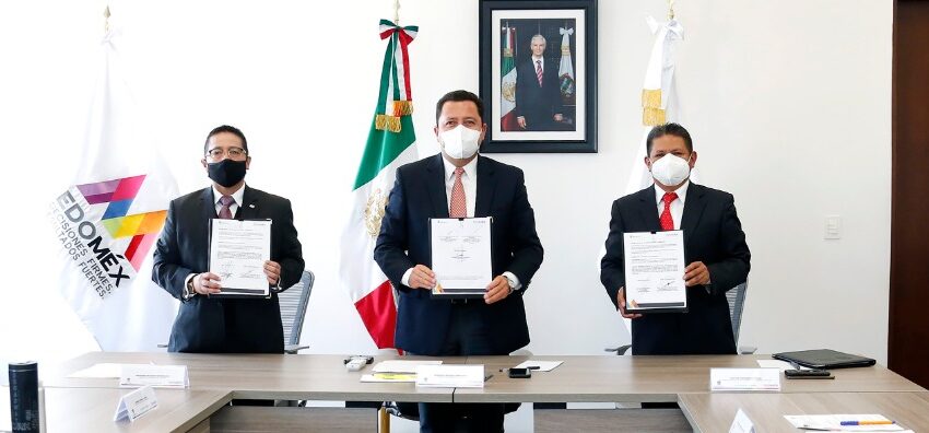  FIRMAN CONVENIO DE COLABORACIÓN COORDINACIÓN ESTATAL DEL SERVICIO PROFESIONAL DOCENTE E INSTITUTO SUPERIOR DE CIENCIAS DE LA EDUCACIÓN