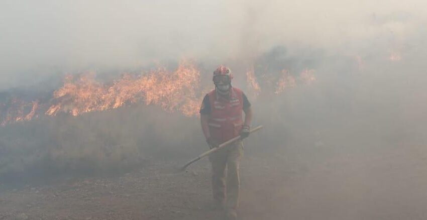  TRATAN DE SOFOCAR INCENDIO EN EJIDO DE SAN JUAN DE LAS HUERTAS