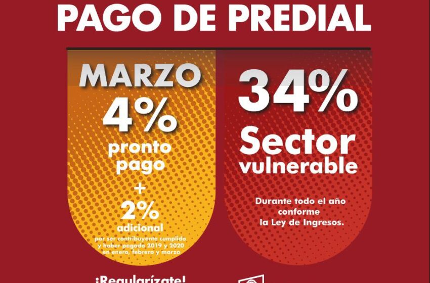  APROVECHA EL ÚLTIMO MES DE DESCUENTOS EN PREDIAL Y AGUA EN METEPEC
