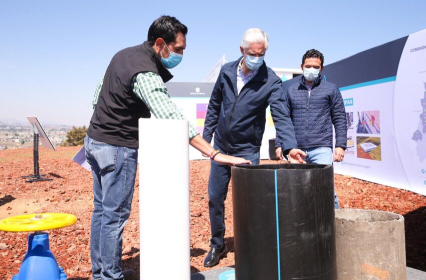  SUPERVISAN CONSTRUCCIÓN DE NUEVA RED DE AGUA POTABLE PARA MÁS DE 34 MIL HABITANTES DE SAN PABLO AUTOPAN, EN TOLUCA