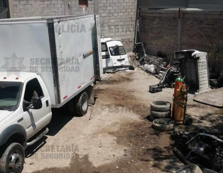  *SECRETARÍA DE SEGURIDAD LOCALIZA PREDIO CON AUTOPARTES DE DUDOSA PROCEDENCIA