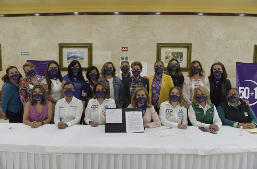  FIRMA ANA LILIA HERRERA ACUERDO POR LA IGUALDAD, PARIDAD Y NO VIOLENCIA EN CONTRA DE LAS MUJERES