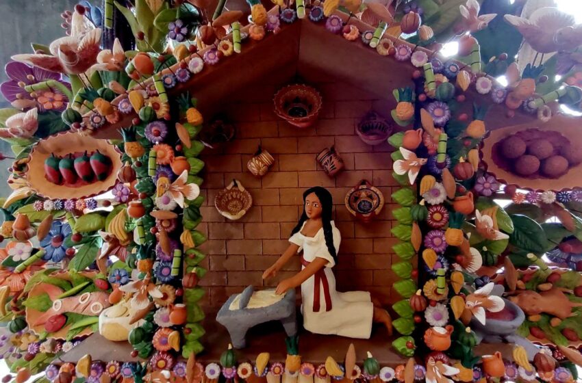  CREAN MANOS MEXIQUENSES ÁRBOL DE LA VIDA CON TEMÁTICA GASTRONÓMICA