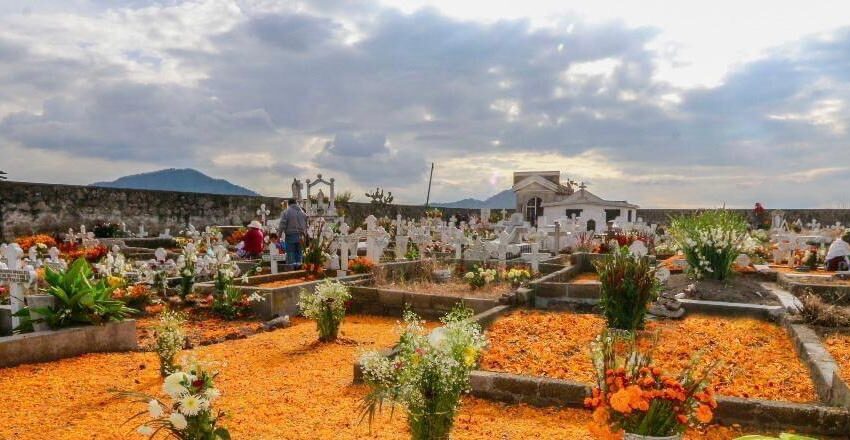  CUBREN PÉTALOS DE CEMPASÚCHIL LAS TUMBAS DE PANTEONES DE TOLUCA