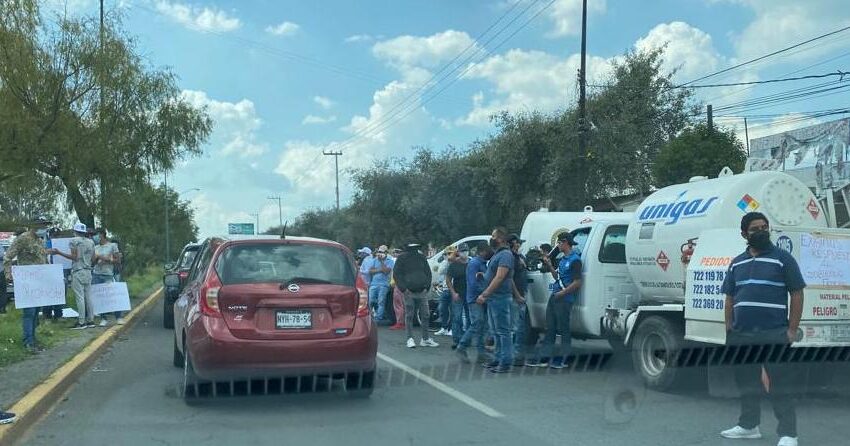  GASEROS PARALIZARON PRINCIPALES VIAS Y CARRETERAS DEL EDOMEX