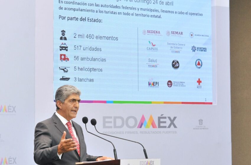  REGISTRA EDOMÉX SALDO BLANCO DURANTE SEMANA SANTA; COORDINAN OPERATIVOS TRES NIVELES DE GOBIERNO PARA CUIDAR A MEXIQUENSES
