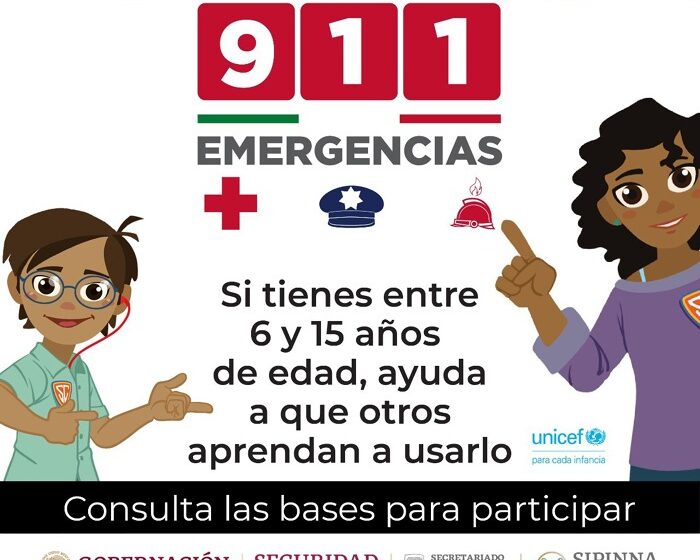  INVITAN A NIÑAS Y NIÑOS A FORMAR PARTE DE LA CONVOCATORIA “YO AYUDO AL 911”