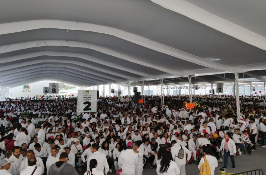  SALARIO DIGNO, FORTALECIMIENTO DEL SISTEMA DE SEGURIDAD SOCIAL Y MEJORES CONDICIONES LABORALES Y PROFESIONALES DEMANDA LÍDER DEL SMSEM