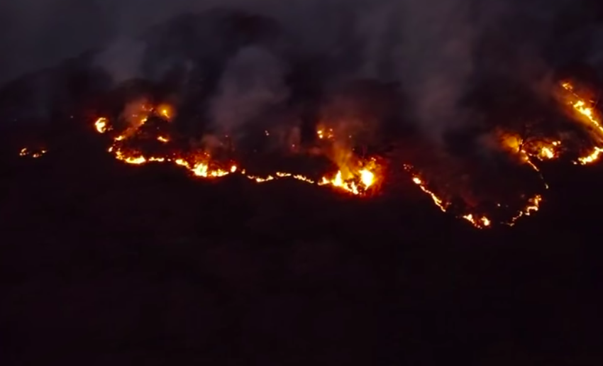  MITIGAN INCENDIO FORESTAL EN EL CERRO DE LA BIZNAGA EN ATIZAPÁN DE ZARAGOZA