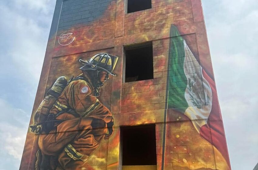  CON MURAL MONUMENTAL RINDEN HOMENAJE A LOS BOMBEROS DE METEPEC