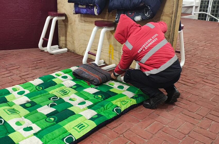  Ante el intenso frío, ofrecen albergue nocturno a personas en situación de calle