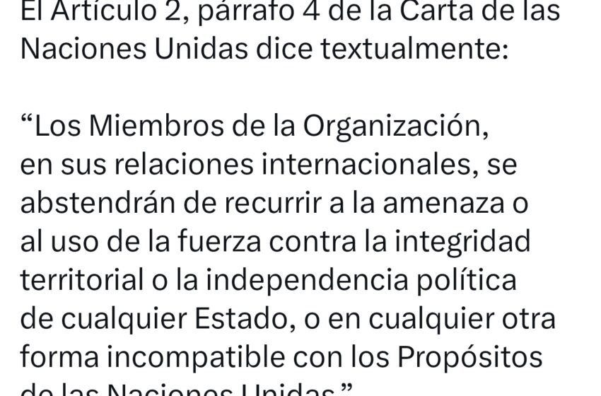  GOBIERNO DE MEXICO CONDENA INTERVENCIÓN MILITAR EN VENEZUELA