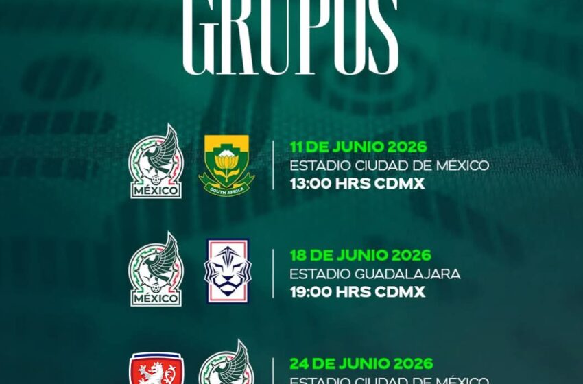  México ya conoce a sus rivales para la justa mundialista 