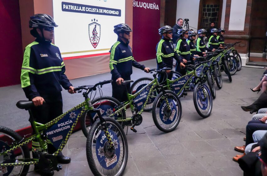  Toluca estrena patrullaje ciclista; anuncian multas a partir de abril