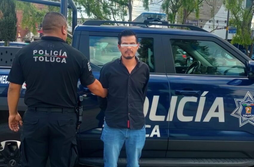  Cae presunto “motorratón” en Toluca tras denuncia ciudadana