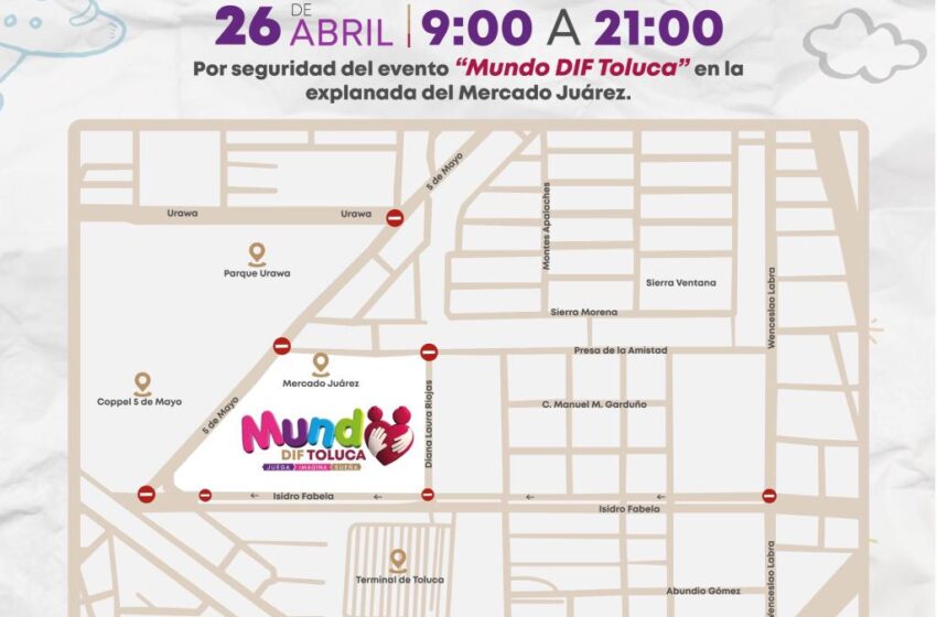  Habrá cierres viales este domingo para disfrutar con seguridad el Día de la niña y el niño
