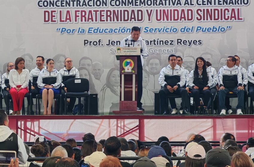 Docentes del Edomex conmemoran el Día del Trabajo y exigen mejoras laborales y de salud