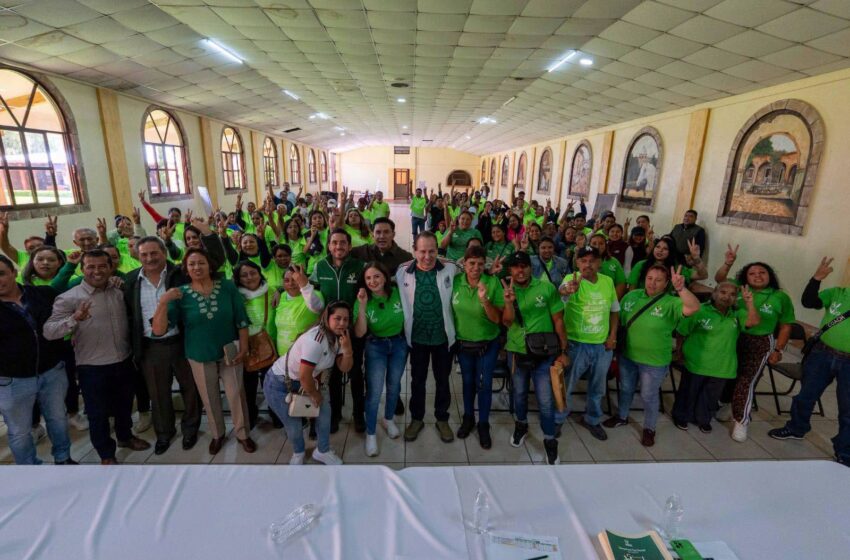  FORTALECEN ESTRUCTURAS DEL PVEM EN EL VALLE DE MÉXICO