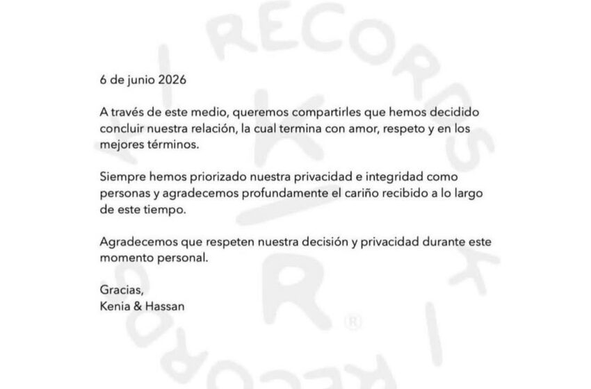  Kenia OS y Peso Pluma anuncian el fin de su relación