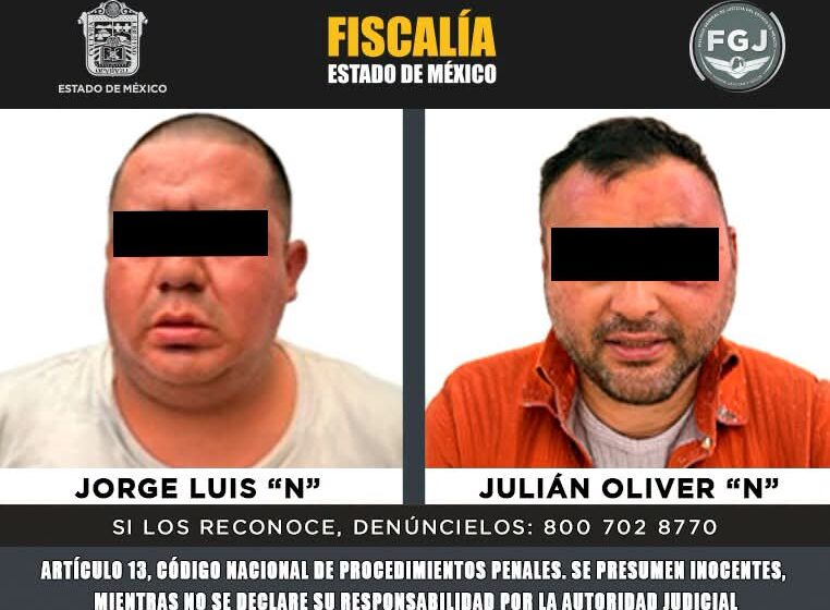  Vinculan a proceso a dos presuntos responsables del homicidio de un agente de la Fiscalía del Estado de México