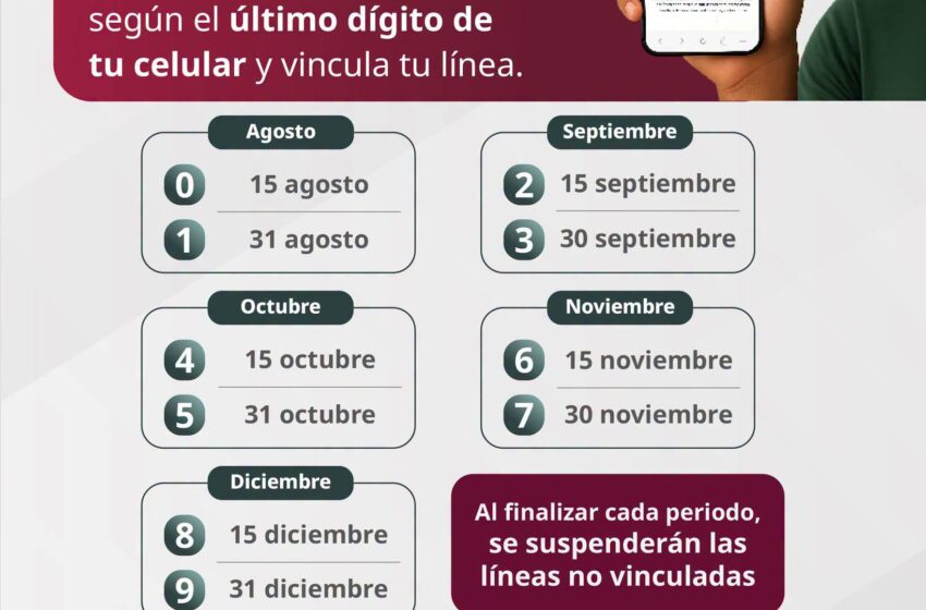  Amplían plazo para registrar líneas telefónicas móviles; habrá calendario por terminación del número