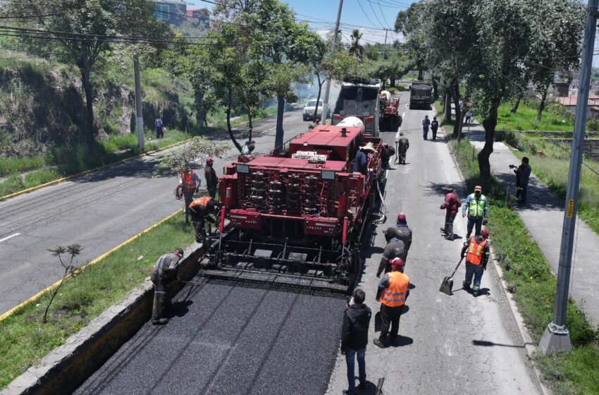  Inicia repavimentación de Paseo Matlatzincas con el “Diablo Dragón”