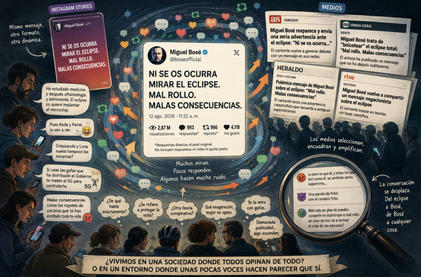  La invasión de la opinión: cuando tres frases bastan para fabricar una polémica