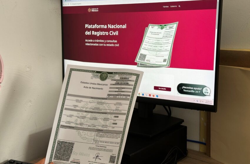  ¿ACTA DE NACIMIENTO IMPRESA EN PAPEL BOND? EL EDOMÉX ACLARA QUE  TIENE LA MISMA VALIDEZ LEGAL