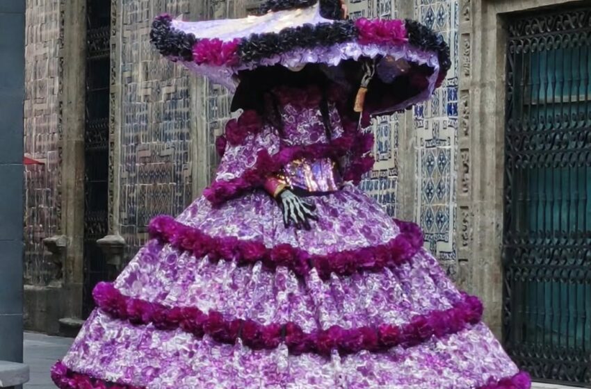  ELEGANTE Y BELLA YA SE MUESTRA LA CATRINA