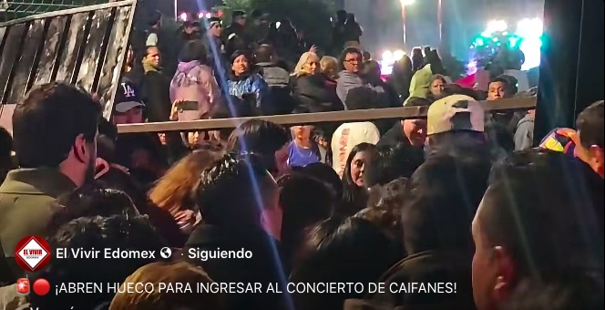  FALLIDO OPERATIVO DE SEGURIDAD,  PROTECCIÓN CIVIL Y LOGÍSTICA EN CONCIERTO DE CAIFANES