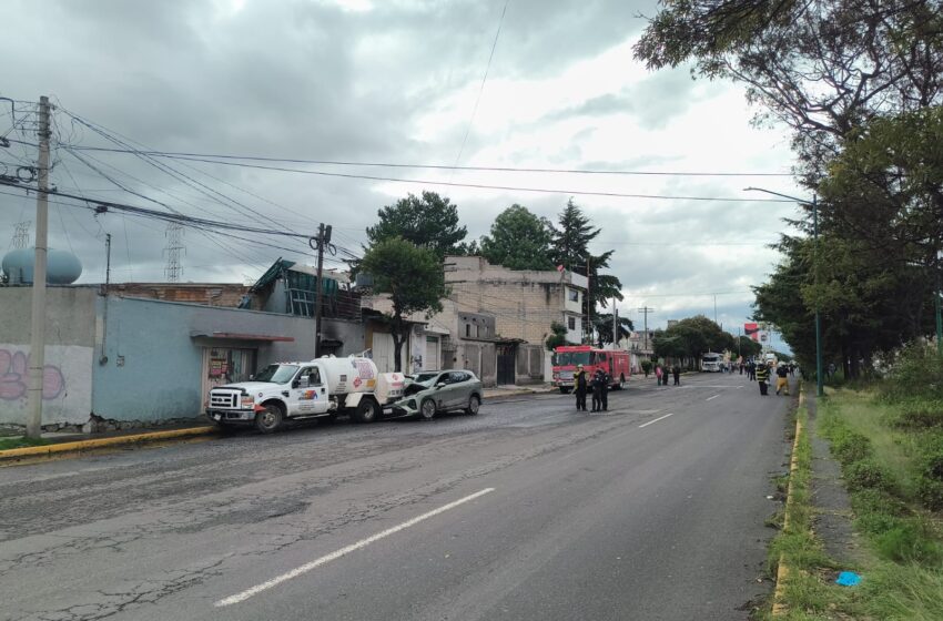  CHOQUE DE PIPA PROVOCA FUGA DE GAS Y EVACUACIÓN DE 500 PERSONAS