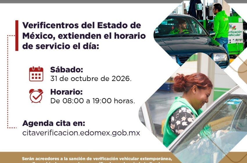  ¡Atención automovilistas con engomado rojo! Amplían el horario de los centros de verificación vehicular el sábado 31 de octubre